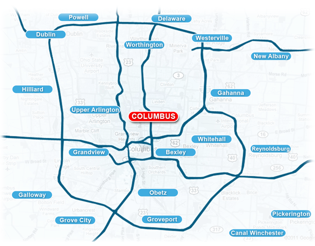 Columbus Residential Map