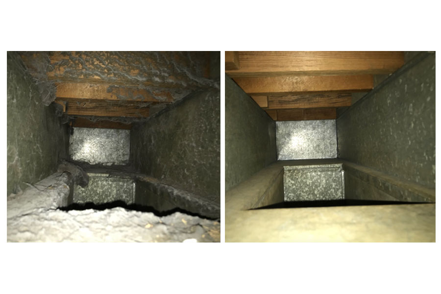 Before and After Photos of Air Duct Cleaning in Columbus Ohio by Fresh Air Corp